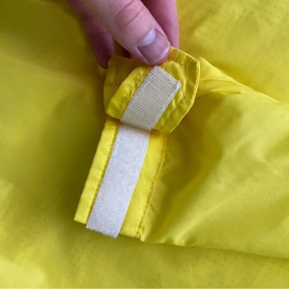 Vintage 90s Nike Yellow Spellout Hooded Pullover‎ Half Zip Windbreaker Size M - Picture 5 of 9